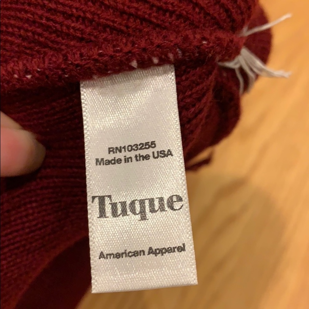 Maroon Beanie - Picture 3 of 3